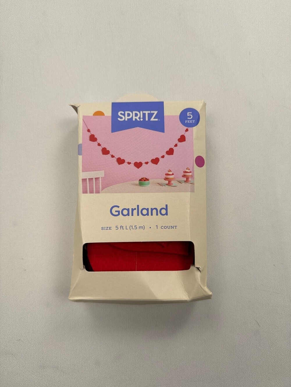Spritz Garland Hanging Decoration Red Modern Classic Showstopper